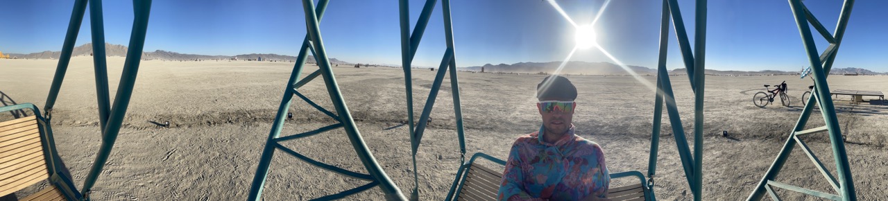 Infiniswing — panoramic installation view